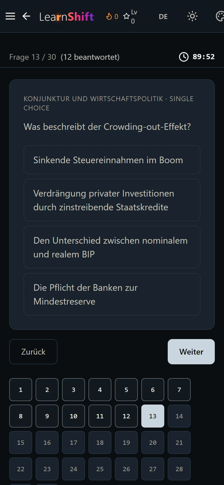 Prüfungssimulation